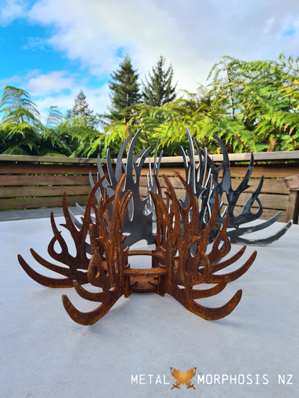 Rustic Deer Antler Corten Centrepiece