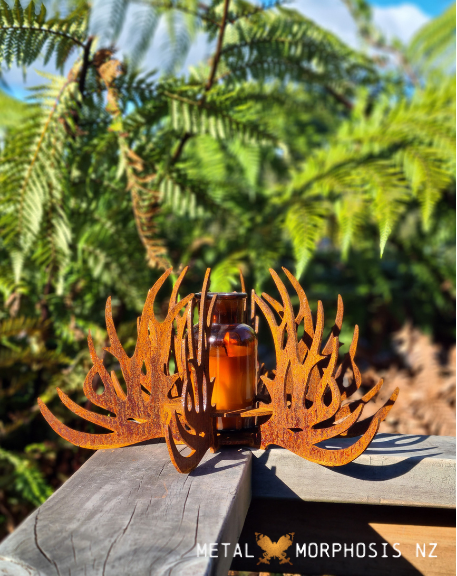 Rustic Deer Antler Corten Centrepiece